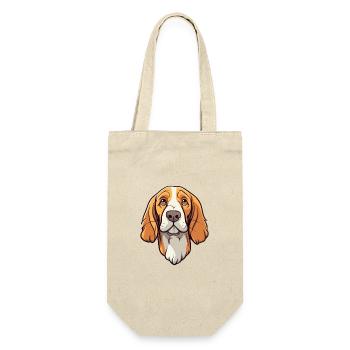 Slovensky Cuvac race de chien dessin animé kawaii illustrat - Sac à bouteille - nature - Devant
