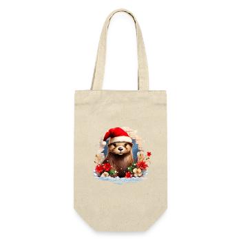 Loutre de Noël - Sac à bouteille - nature - Devant
