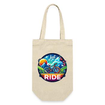 Just Ride - Road Bike, Gravel in Vivid Colors - Gift Bag for Bottles - nature - Front