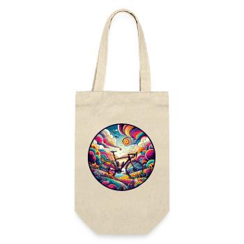 Fabulous gravel biker, road - Gift Bag for Bottles - nature - Front