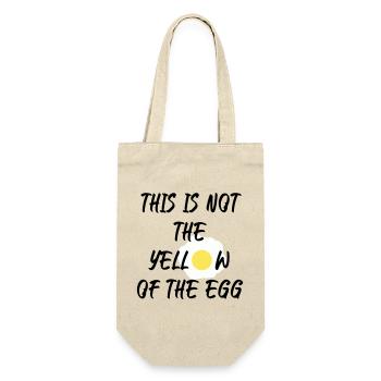 This is not the yellow of the egg - Geschenkbeutel für Flaschen - Natur - Vorne