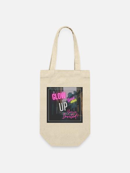 Glow Up - Geschenkbeutel für Flaschen - Natur