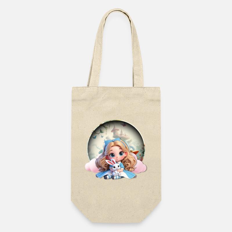 Alices Träume - Geschenkbeutel für Flaschen - Natur
