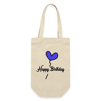 HAPPY BIRTHDAY - Sac à bouteille - nature - Devant