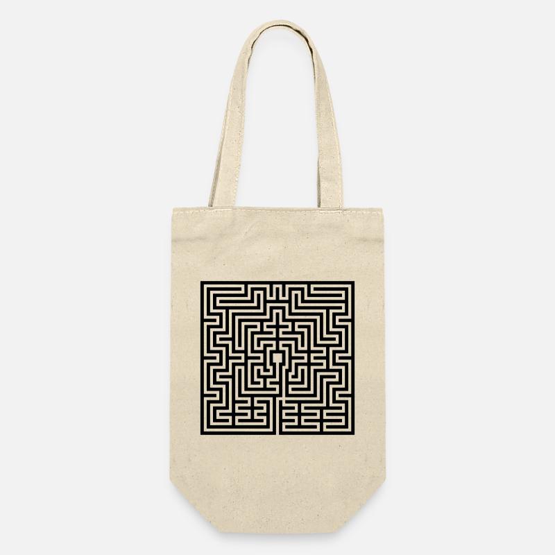 Labyrinth - Gift Bag for Bottles - nature
