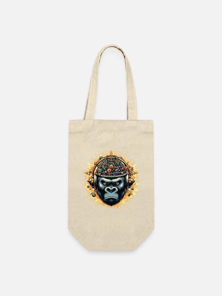 Gorilla Cybersound con Testa Tecno - Sacchetto regalo per bottiglie - natura