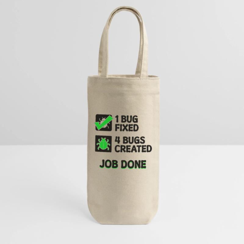 Programmierer Developer Bugfixing Bugs Skripting Geschenkbeutel für Flaschen