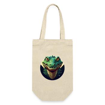 Circular geometric crocodrago - Gift Bag for Bottles - nature - Front