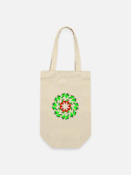 Mandala 1# - Geschenkbeutel für Flaschen - Natur