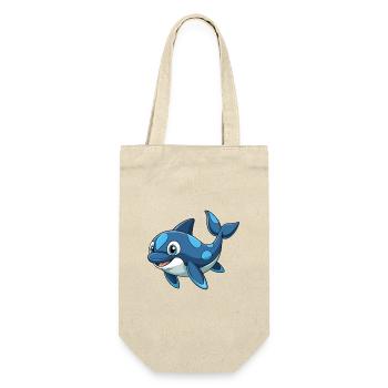 Orque Mascotte mignonne Personnage de dessin animé Kawaii - Sac à bouteille - nature - Devant