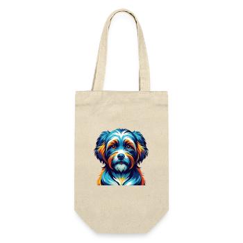 Race de chien havanais, dessin animé coloré, Kawaii - Sac à bouteille - nature - Devant
