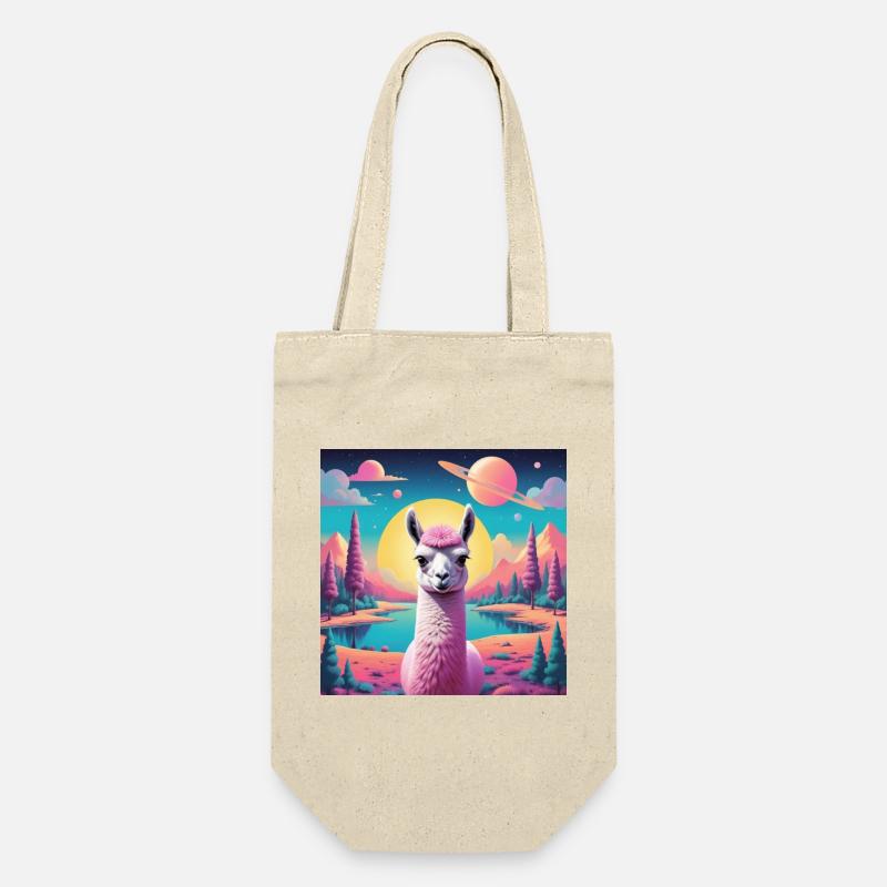 Space Llama - Gift Bag for Bottles - nature
