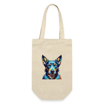 Andalusian Hound Dog Breed Colorful Cartoon Kawaii - Gift Bag for Bottles - nature - Front