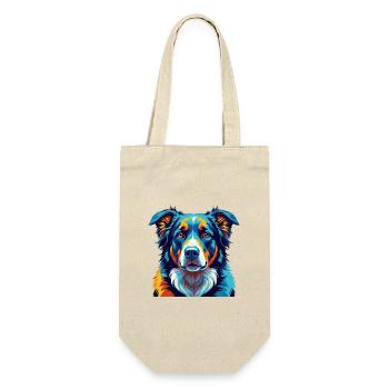 Chien de berger d’Asie centrale Race Dessin animé Kawaii - Sac à bouteille - nature - Devant