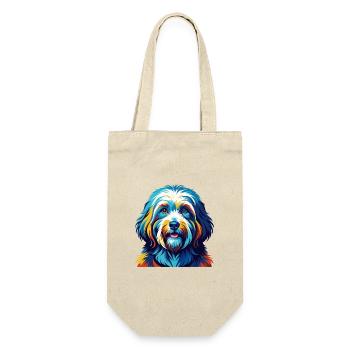 Coton De Tulear Chien Race Coloré Dessin Animé Kawaii - Sac à bouteille - nature - Devant