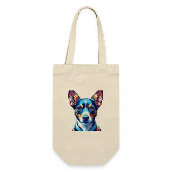 Decker Rat Terrier Chien Race Dessin Animé Kawaii - Sac à bouteille - nature - Devant