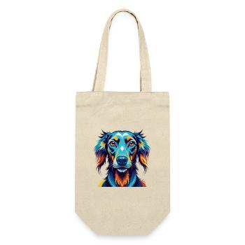 Griechischer Hasenhund Hunderasse Bunte Karikatur Kawaii - Geschenkbeutel für Flaschen - Natur - Vorne