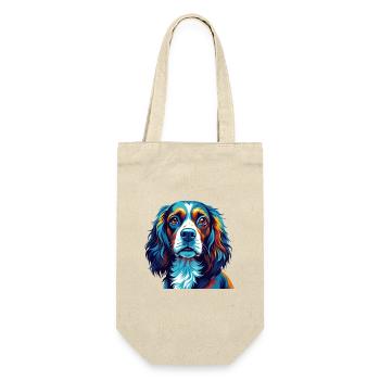 Pont Audemer Epagneul Chien Race Dessin Animé Kawaii - Sac à bouteille - nature - Devant