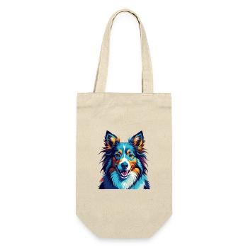 Sheltie Chien Race Coloré Dessin Animé Kawaii - Sac à bouteille - nature - Devant
