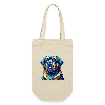 Transmontano Mastiff Hunderasse Karikatur Kawaii - Geschenkbeutel für Flaschen - Natur - Vorne