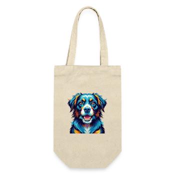 Saarlooswolfhond Dog Breed Colorful Cartoon Kawaii - Gift Bag for Bottles - nature - Front