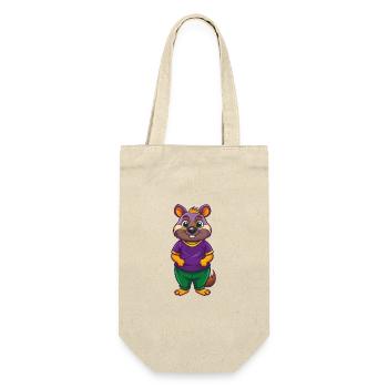 Quokka Funny Kawaii Cartoon Character Clipart - Gift Bag for Bottles - nature - Front
