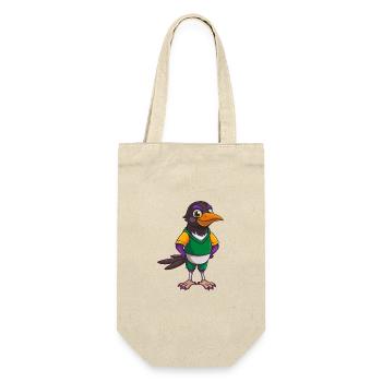 Magpie Drôle Kawaii Dessin animé Personnage Clipart - Sac à bouteille - nature - Devant