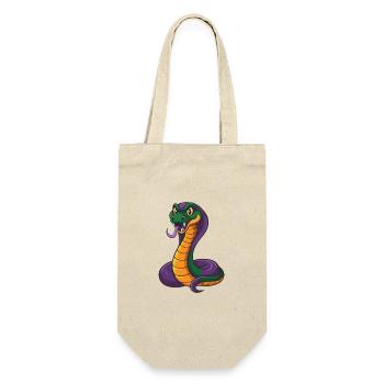 Cobra Funny Kawaii Cartoon Character Clipart - Gift Bag for Bottles - nature - Front