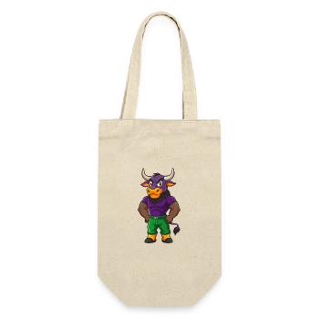 Bull Funny Kawaii Cartoon Character Clipart - Gift Bag for Bottles - nature - Front