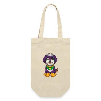Havanese Dog Funny Kawaii Cartoon Character - Gift Bag for Bottles - nature - Front