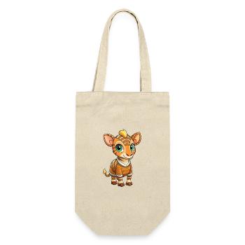 Okapi Cute Cartoon Character Kawaii Clipart - Gift Bag for Bottles - nature - Front