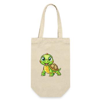 tortue mignon personnage de dessin animé Kawaii Clipart - Sac à bouteille - nature - Devant