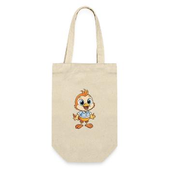 Wren mignon personnage de dessin animé Kawaii Clipart - Sac à bouteille - nature - Devant