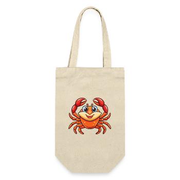 Crab Cute Cartoon Character Kawaii Clipart - Gift Bag for Bottles - nature - Front