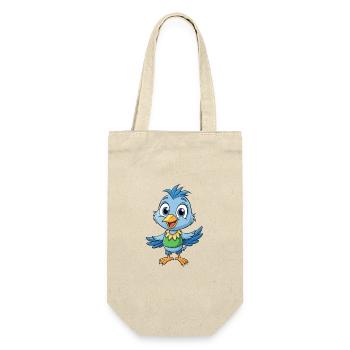 Étourneau mignon personnage de dessin animé Kawaii Clipart - Sac à bouteille - nature - Devant