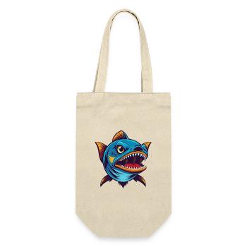 Barracuda Coloré Kawaii Dessin Animé Personnage Animal de compagnie - Sac à bouteille - nature - Devant