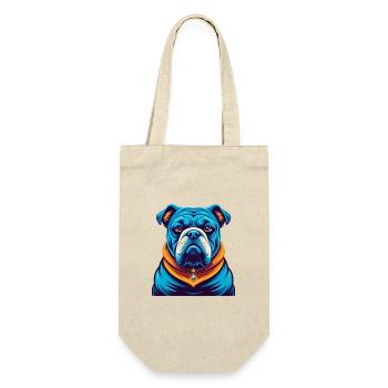 Bulldog coloré Kawaii Dessin animé Personnage Clipart - Sac à bouteille - nature - Devant