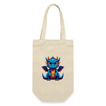 Dragon Colorful Kawaii Cartoon Character Clipart - Gift Bag for Bottles - nature - Front