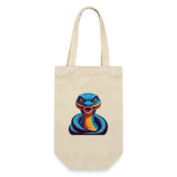 Anaconda Colorful Kawaii Cartoon Character Clipart - Gift Bag for Bottles - nature - Front