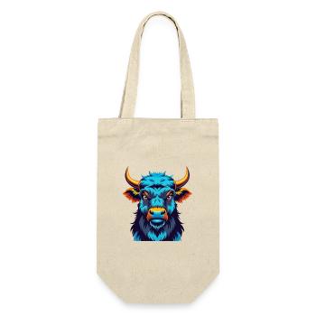 Yak coloré Kawaii Dessin animé Personnage Clipart - Sac à bouteille - nature - Devant