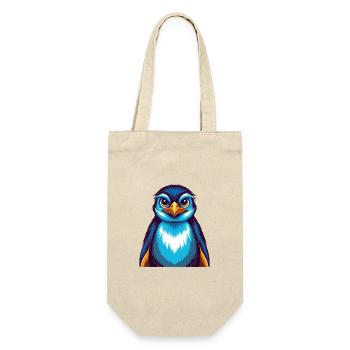 Penguin Colorful Kawaii Cartoon Character Clipart - Gift Bag for Bottles - nature - Front