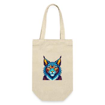 Lynx coloré Kawaii dessin animé Personnage Clipart - Sac à bouteille - nature - Devant
