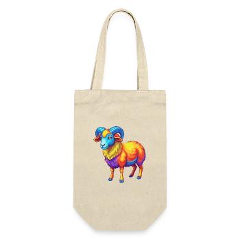 Ram Colorful Kawaii Cartoon Character Clipart - Gift Bag for Bottles - nature - Front