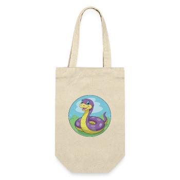 Anaconda Cute Kawaii Cartoon Clipart Animal Pet - Gift Bag for Bottles - nature - Front