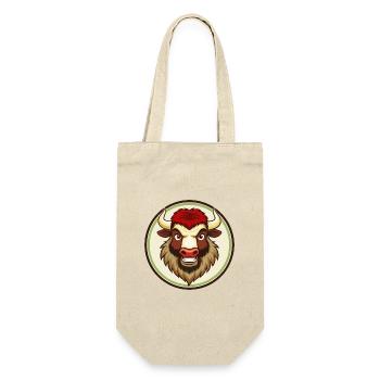 Bison coloré Kawaii Dessin animé Personnage Clipart - Sac à bouteille - nature - Devant