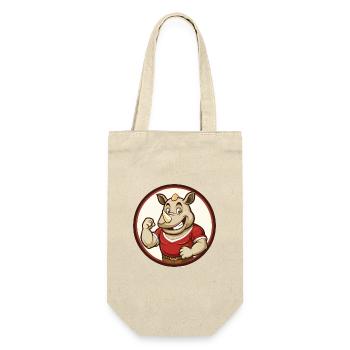 rhinocéros coloré kawaii personnage de dessin animé clipart - Sac à bouteille - nature - Devant