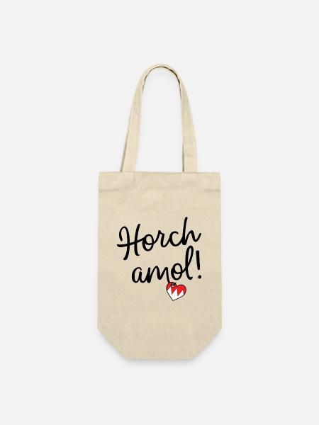 Horch amol! - Geschenkbeutel für Flaschen - Natur