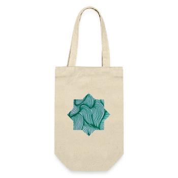 Stars - hand-painted by Martina Eßer - Gift Bag for Bottles - nature - Front