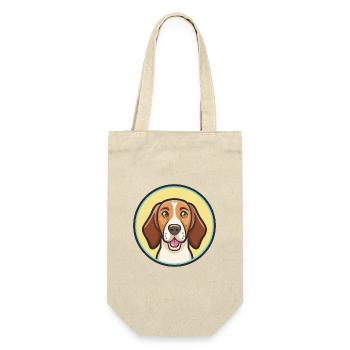 Colombien Fino Hound Chien Race Dessin Animé Kawaii Pet - Sac à bouteille - nature - Devant
