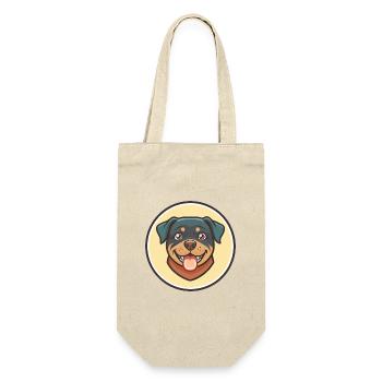 Rottweiler chien race dessin animé Kawaii Clipart Animal - Sac à bouteille - nature - Devant